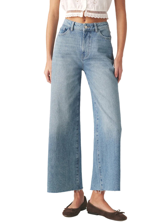 NCE Wide-Leg Crop Jeans - Sundown