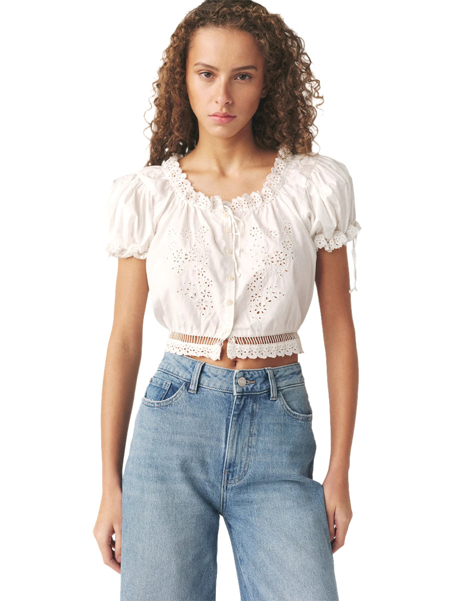 NCE Wide-Leg Crop Jeans - Sundown