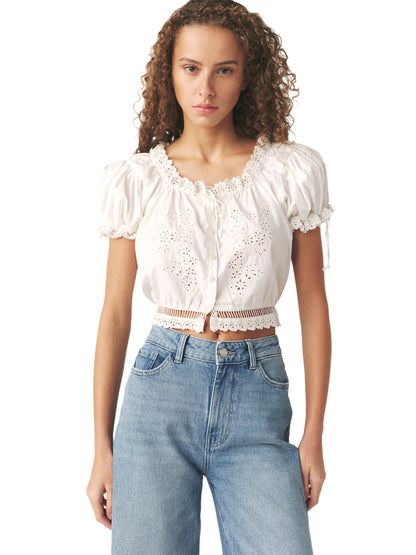 NCE Wide-Leg Crop Jeans - Sundown