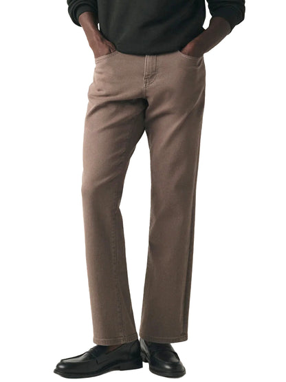 ORD Straight-Leg Twill Jeans - Fog Grey