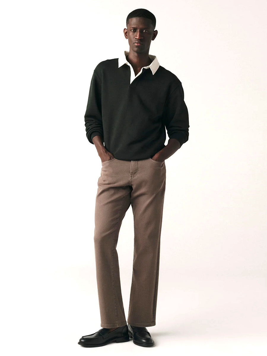 ORD Straight-Leg Twill Jeans - Fog Grey