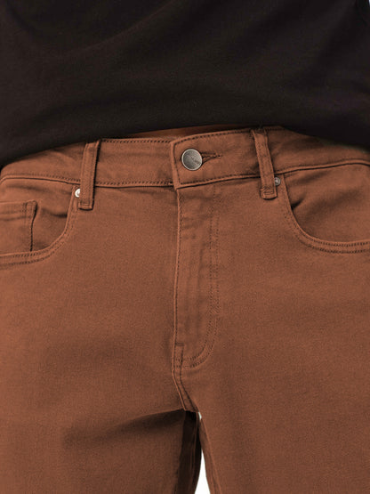 ORD Straight Leg Twill Jeans - Sienna Brown
