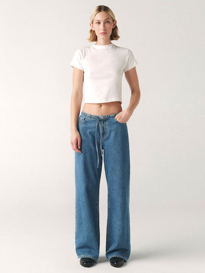 The Big Easy Pull-On Wide Leg Jeans - Cleo