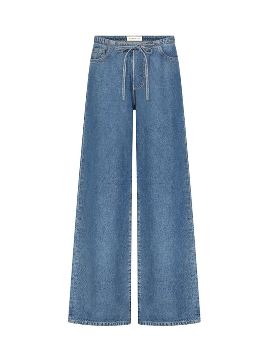 The Big Easy Pull-On Wide Leg Jeans - Cleo
