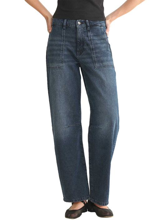 BNA Soft-Curve Barrel Jeans - Saturday Night