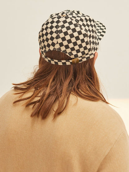 Checkerboard Field Trip Hat - Blush