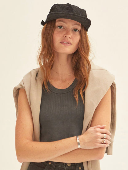 Corduroy Field Trip Hat - Black