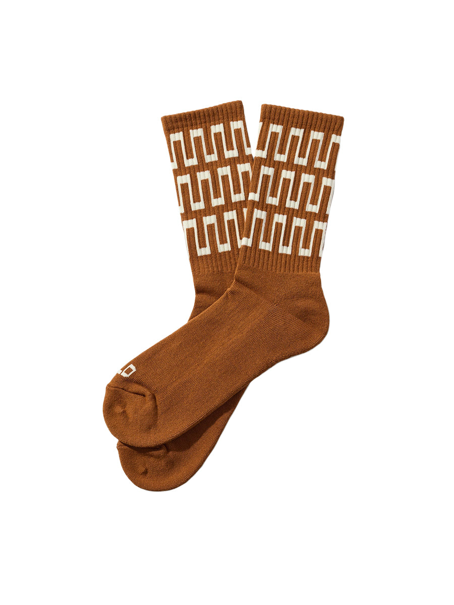 Slacker Crew Socks - Rust