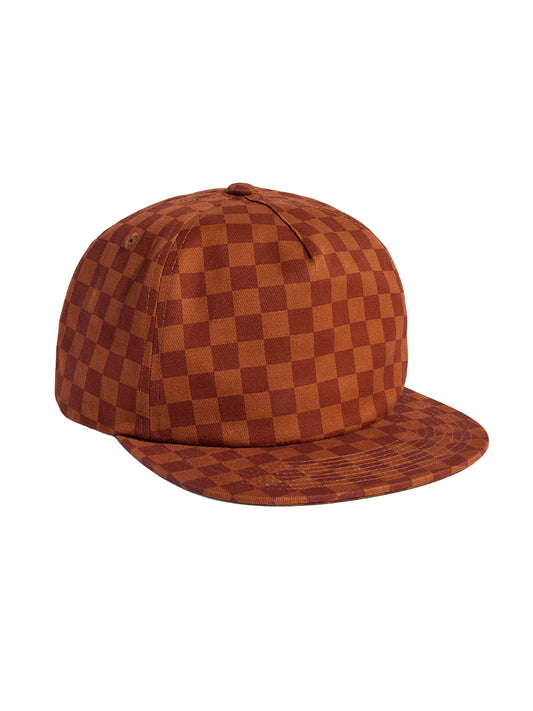 Tonal Checkerboard Field Trip Hat - Rust