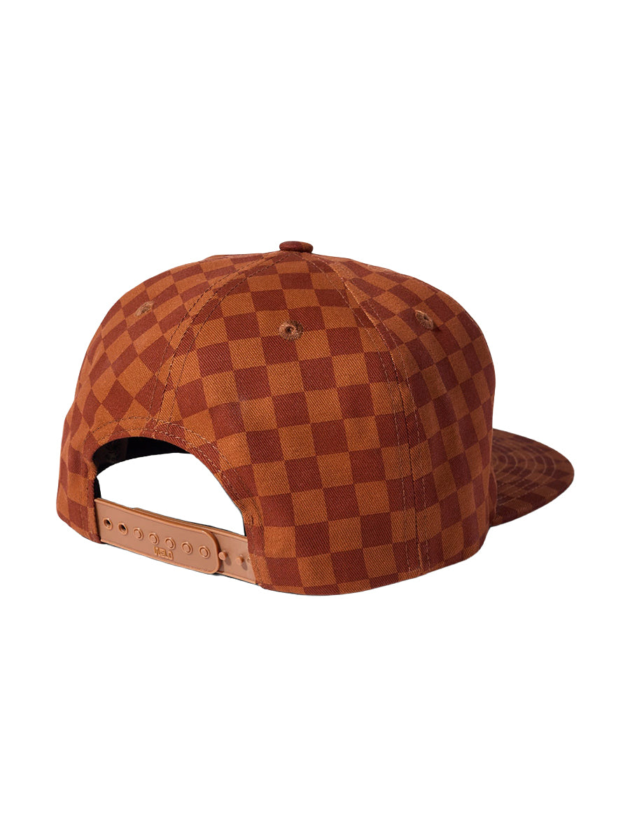 Tonal Checkerboard Field Trip Hat - Rust