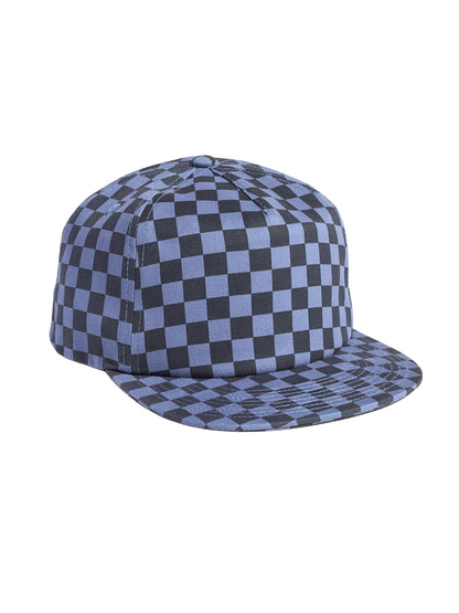 Tonal Checkerboard Field Trip Hat - Slate Blue
