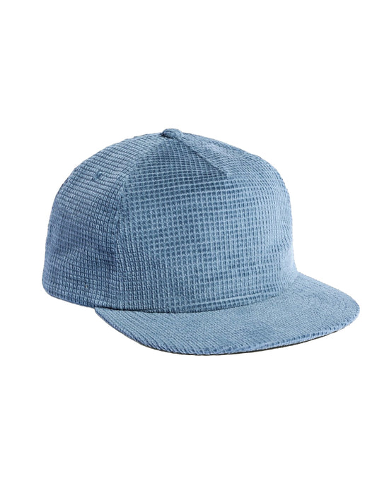 Waffle Cord Field Trip Snapback Hat - Slate Blue