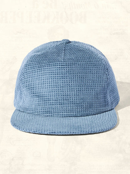 Waffle Cord Field Trip Snapback Hat - Slate Blue