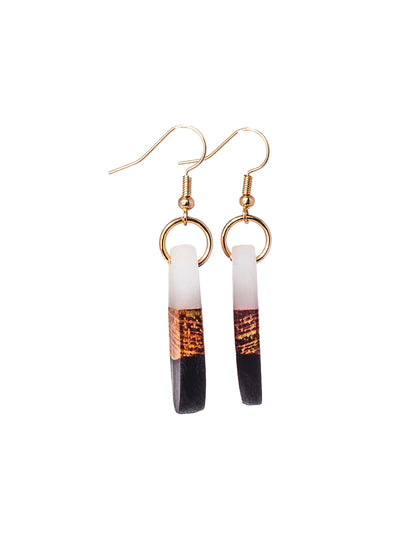Faith Circle Earrings - Black & White