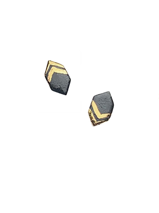 Mini Arrow Studs - Black