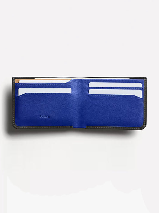 The Low Wallet - Charcoal Cobalt