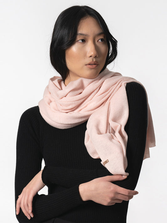 Merino Scarf - Blush Pink