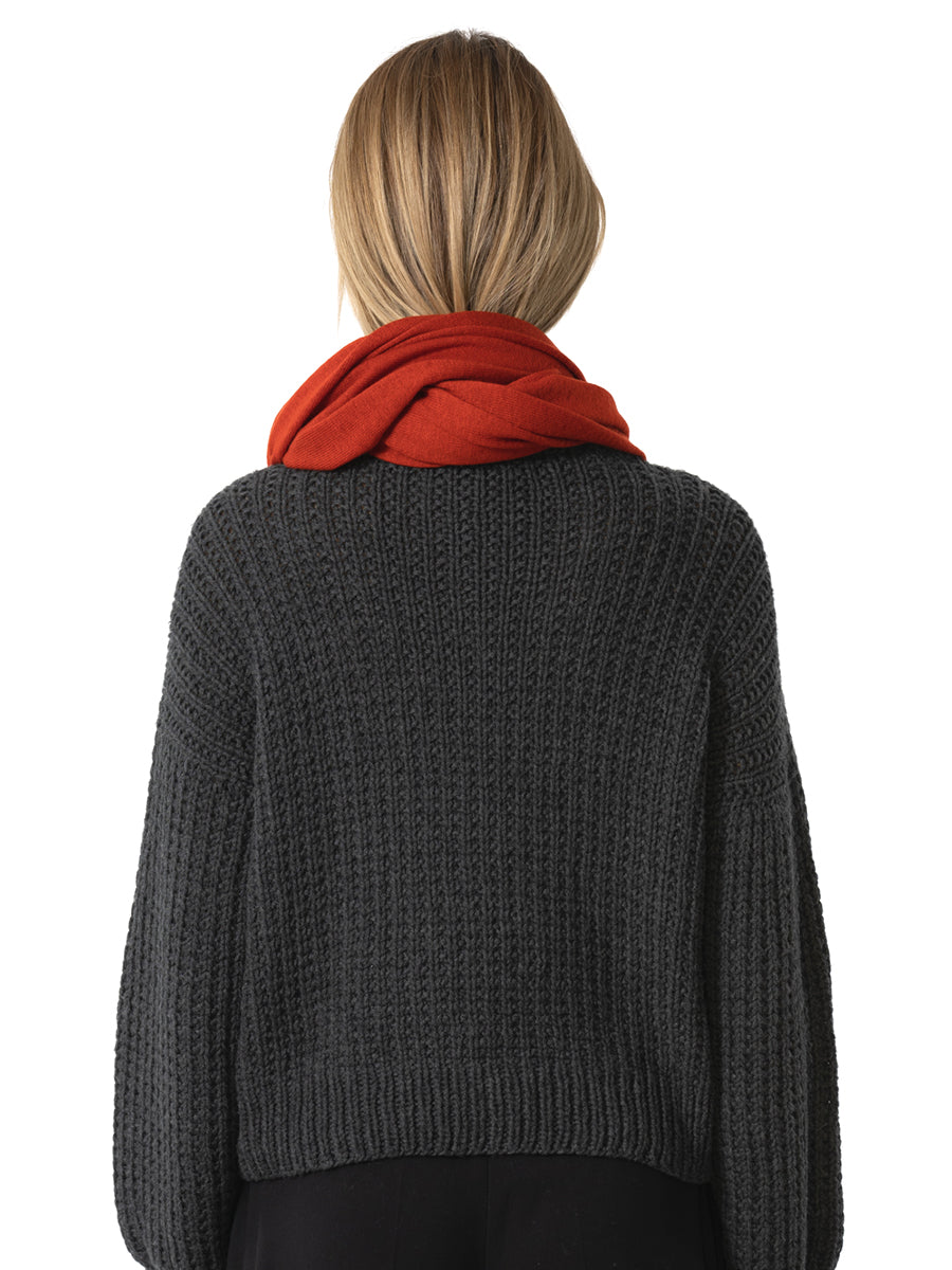 Merino Scarf - Burnt Orange