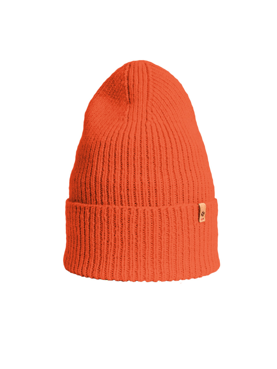 Merino Rib Hat - Burnt Orange