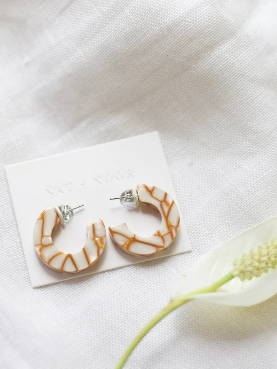 Ray Hoop Earrings - Dandelion