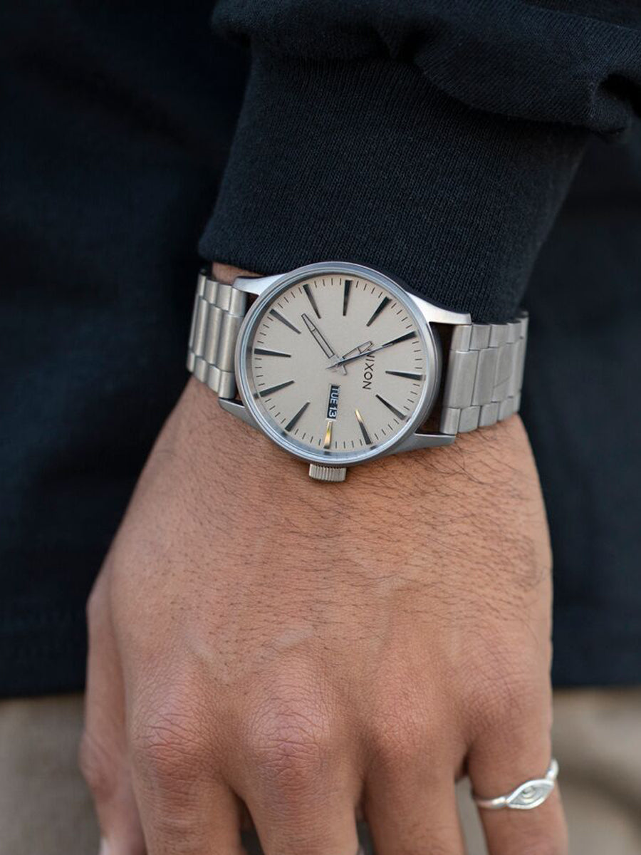 Sentry Stainless Steel Watch - Dark Steel