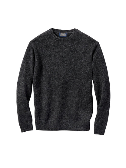 Wool Crew Sweater - Black Heather