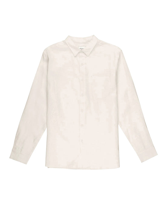 Classic Linen Long Sleeve Shirt - Sand