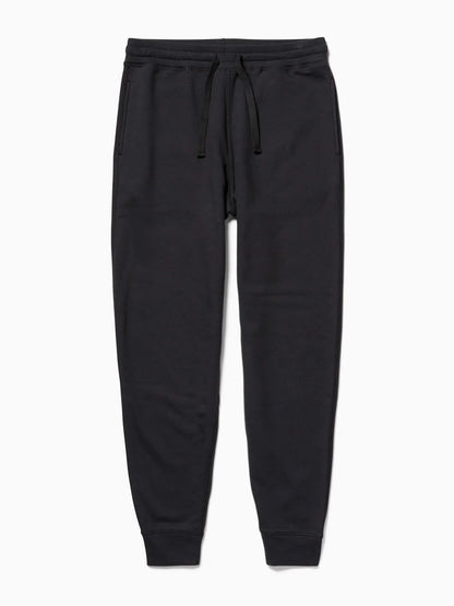Men's Recycled Fleece Tapered Sweatpants - Black