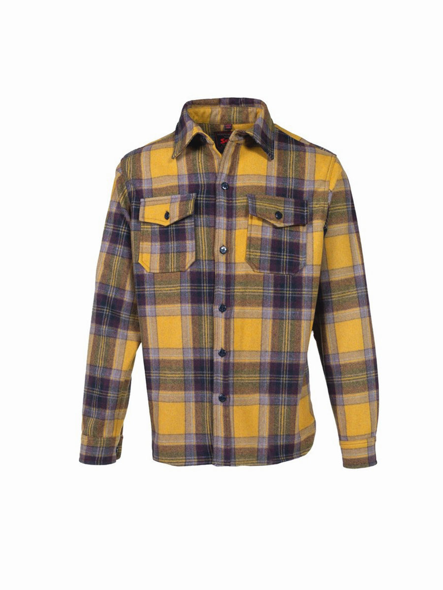 7210P Plaid CPO Shirt - Mustard