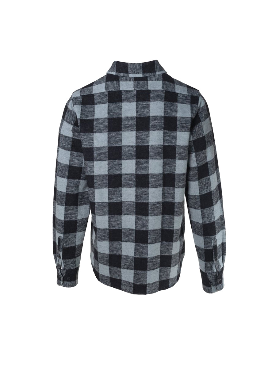 SH2240 Heavyweight Buffalo Check Flannel - Grey